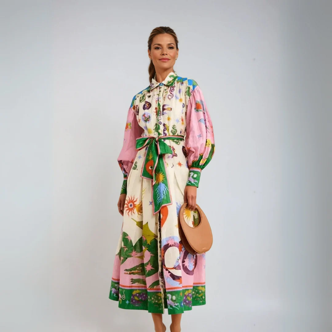 Dorthe™ — Elegante Italiaanse Maxijurk - Afbeelding 2