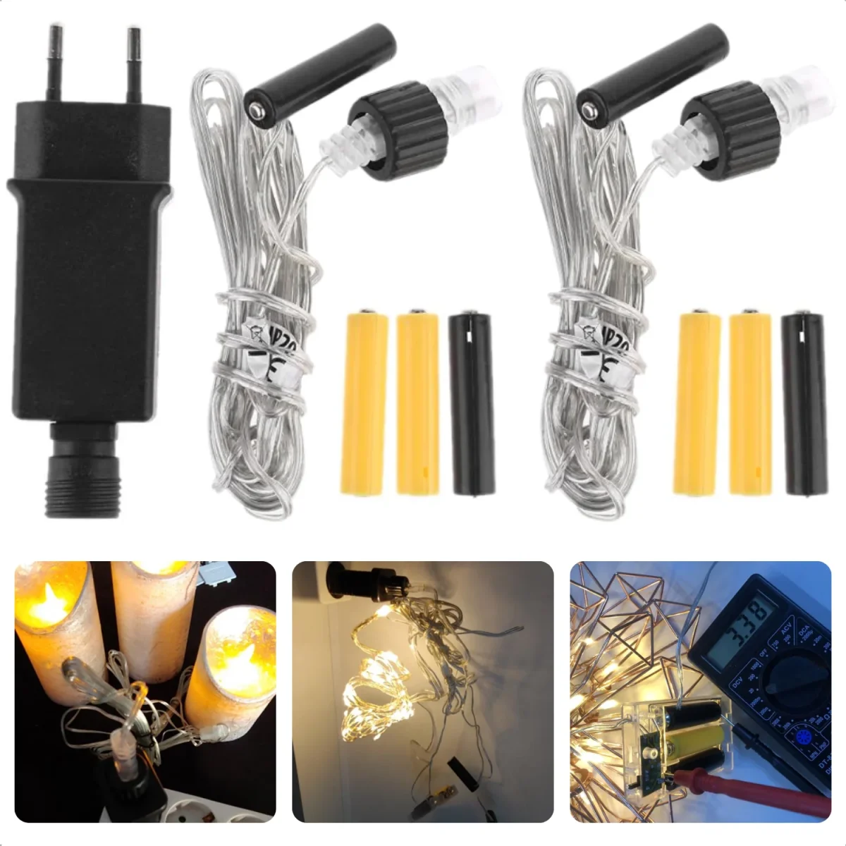 Cheqo® Batterij Adapter - AA- en AAA-batterijen - IP20 Beschermwaarde - Milieuvriendelijk - Binnen gebruik - Afbeelding 2