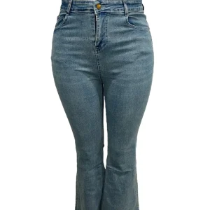 -FLARED JEANS LICHTBLAUW