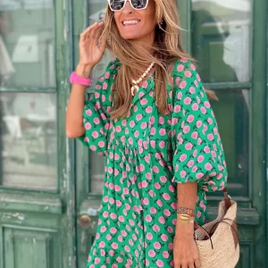 Fleur™ — Luchtige Boho Maxijurk met Zomerse Flair