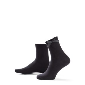 Trend sokken – medium – katoen – black – black bow -37-41