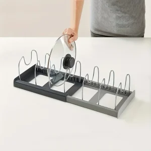 OrganizoPro – Veelzijdige Kookgerei Organizer met Verstelbaar en Ruimtebesparend Design