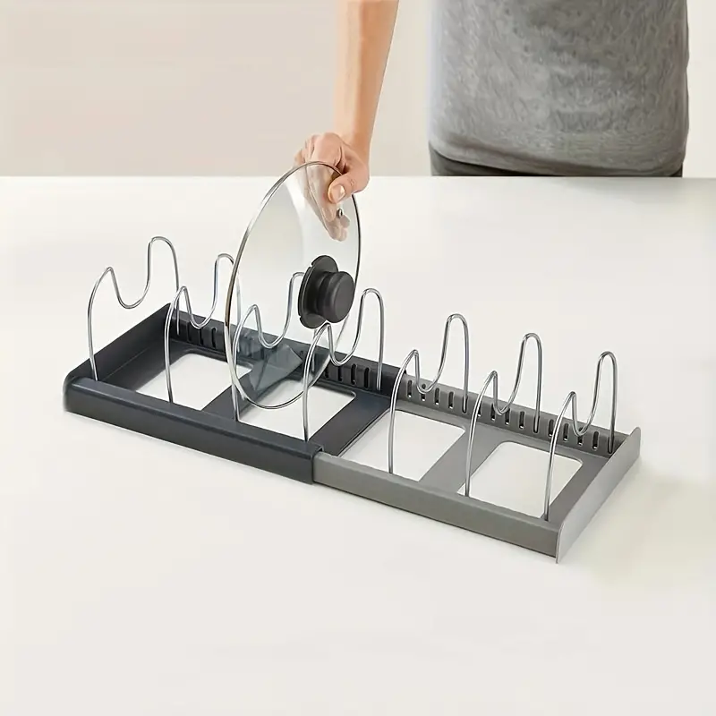 OrganizoPro – Veelzijdige Kookgerei Organizer met Verstelbaar en Ruimtebesparend Design