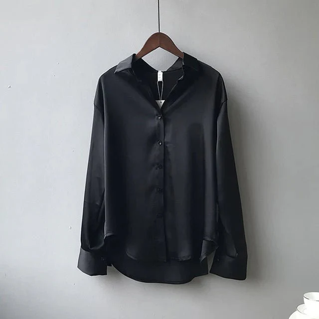Elysian™ | Zachte en Elegante Satijnen Blouse voor Dames - Afbeelding 4
