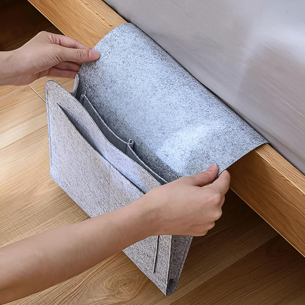 FeltEase Luxe Bedorganizer – Stijlvol Nachtkastalternatief voor een Opgeruimde Slaapkamer - Afbeelding 6