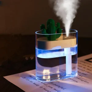 AromaCactus – Ultrasonic Essentiële Olie Diffuser met Cactus Design